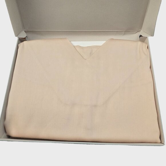 Ettitude Bamboo Sateen Slip Dress Oat Sustainable Quiet Luxury Minimalist NWT - Picture 4 of 10